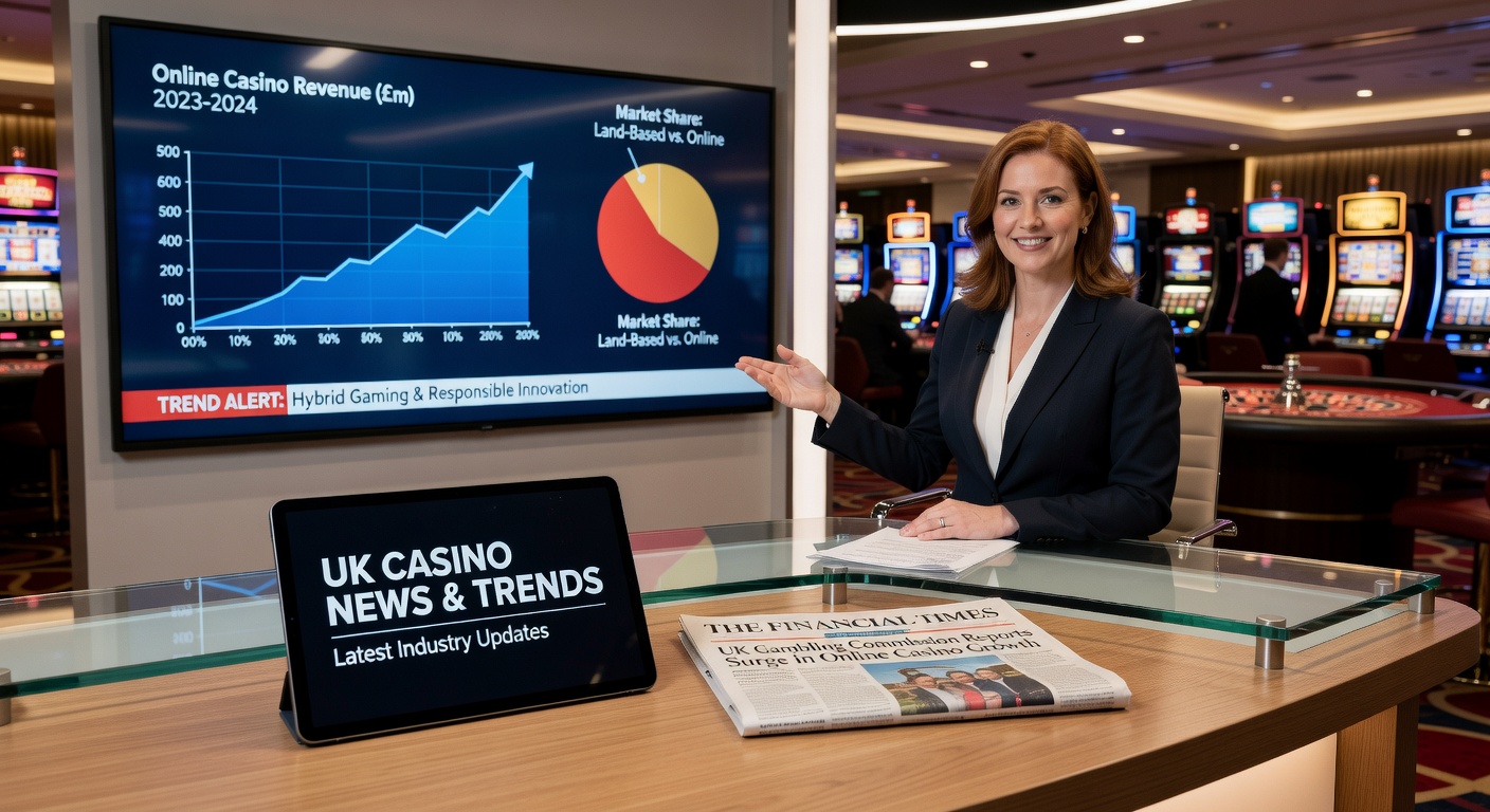 Graphic illustrating tiered fee structures and rising charts for UK gambling sector revenues