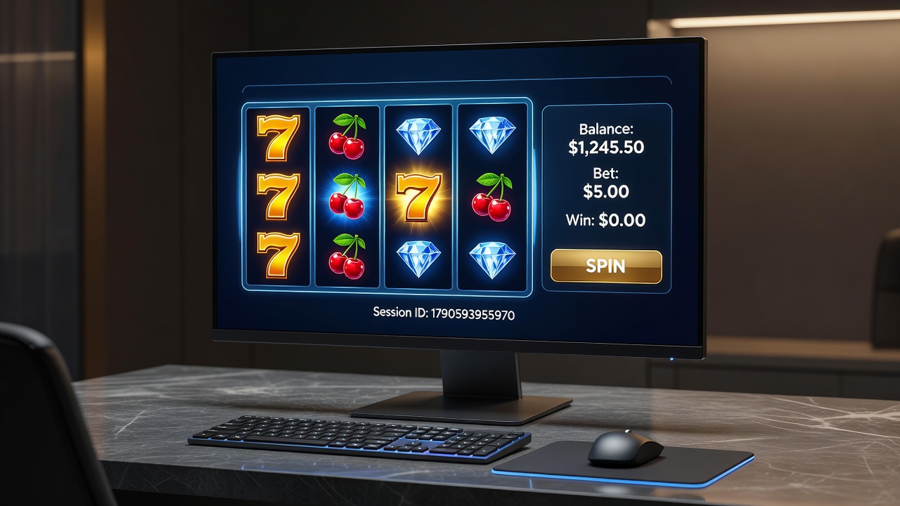 Mobile device screen showing an online slot game in progress with leaderboard rankings and reward notifications