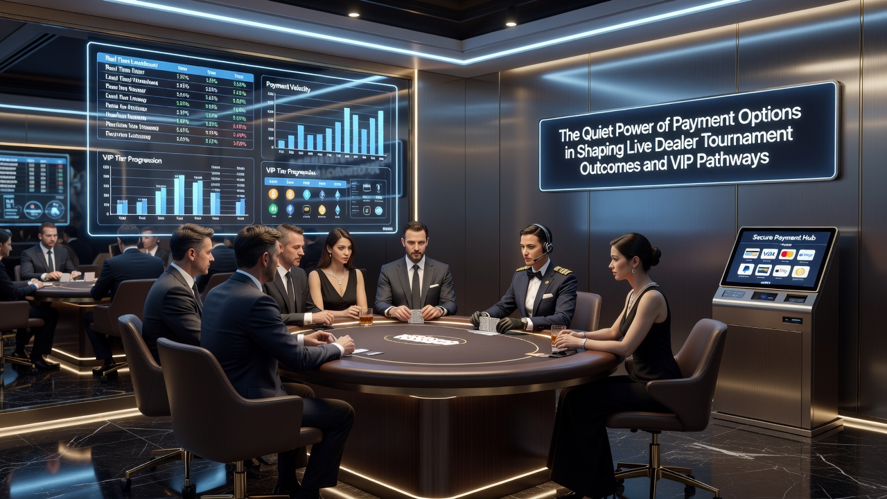 VIP lounge area showing tiered player progression displays linked to transaction histories
