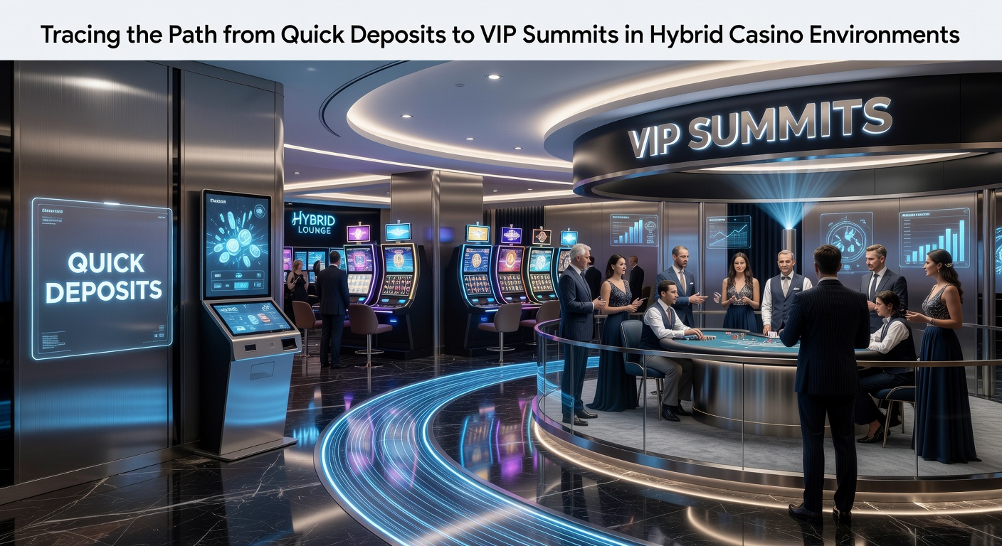 Hybrid casino interface displaying instant deposit options connecting mobile slots to VIP summit invitations